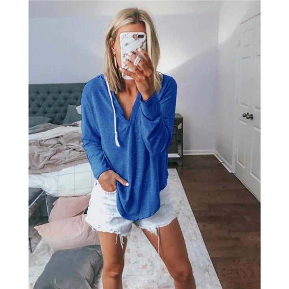 Full Size Drawstring Long Sleeve Hoodie Plus Size